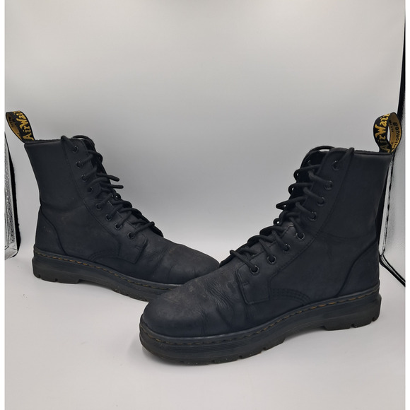Size 9 - Dr. Martens Combs Leather Black Wyoming - RETAIL $140 main image 8